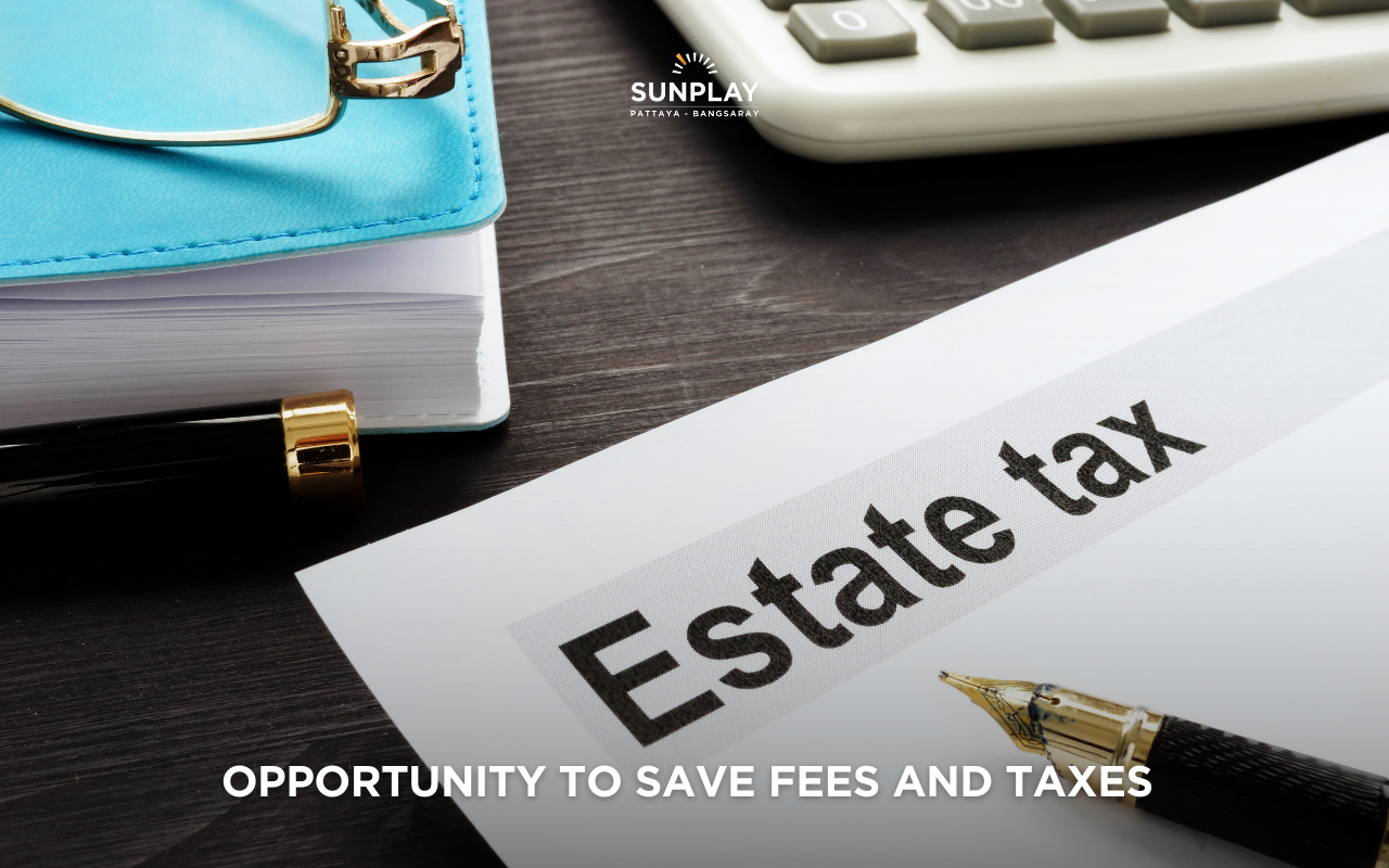 opportunity to save on fees and taxes